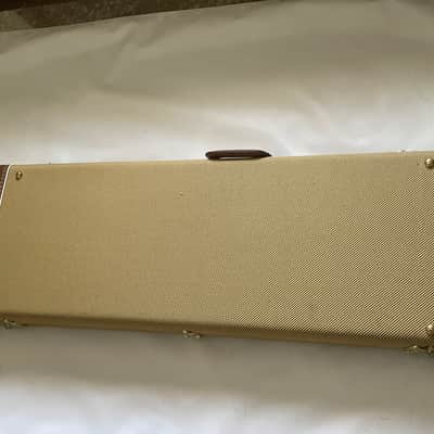 2004 G&G Fender USA Deluxe Stratocaster Telecaster 50th Anniversary Hardshell Guitar Case Orange Interior image 15