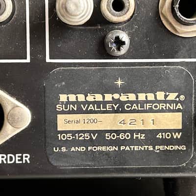 Marantz Model 1200 Console Power Amplifier, Vintage Hi-Fi image 4
