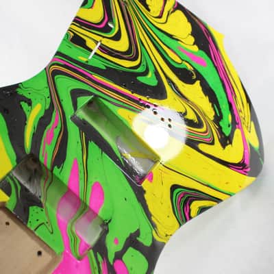 Swirled 7 String Fireman Guitar body Hipshot fits Ibanez RG Necks P711 image 8