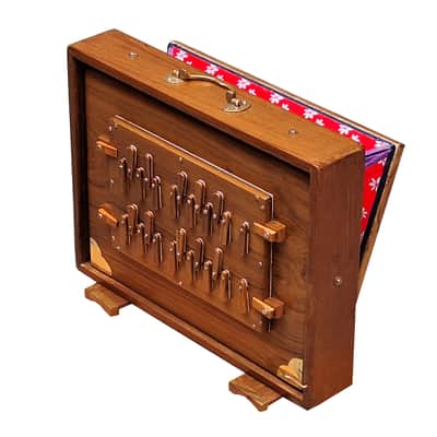 2 Octave Shruti Box Premium Teak Wood Indian Drone Instrument 440Hz image 6