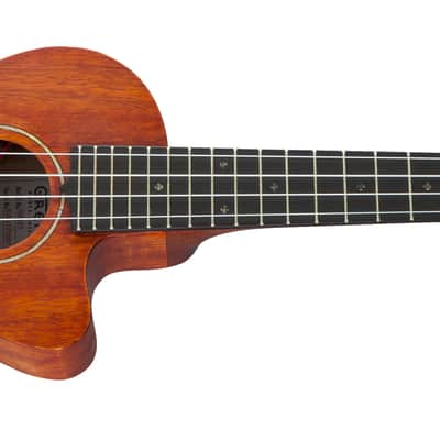 Gretsch G9121 A.C.E. Tenor Size Acoustic Electric Ukulele with Gig Bag, Mahogany image 6