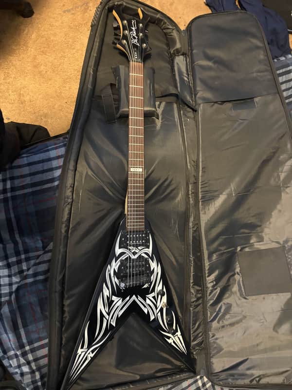 B.C. Rich Kerry King Flying V 2000s - Tribal Graphic image 1
