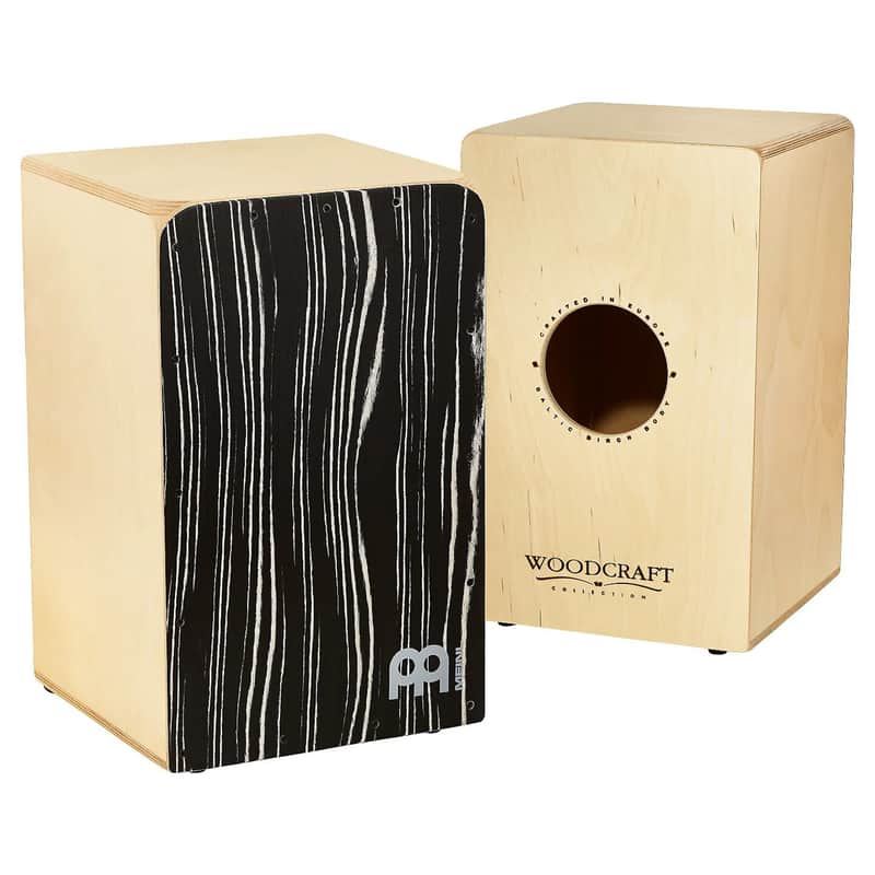 Mint Meinl Percussion WCAJ300NT-SO Birch Woodcraft Snare Cajon, Striped Onyx image 1
