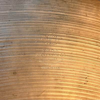 1960s Vintage Zildjian 22” BIG Light Complex Crash Ride 2844 g Hand Hammered Crashable image 3