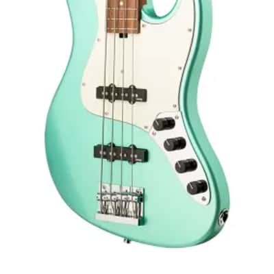 Sadowsky MetroExpress 21-Fret Vintage J/J Bass, Morado Fingerboard, 4-String - Solid Sage Green Metallic High Polish image 4