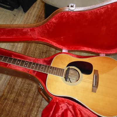 Vintage Maya F7475S Japanese acoustic guitar with FISHMAN humbucking pickup image 1