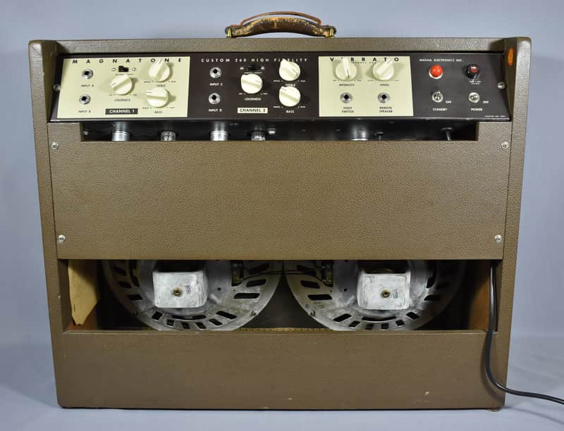 Magnatone Model 260A Custom 200 Series 2-Channel 35-Watt 2x12" Guitar Combo with Mellow / Bright Switches image 2