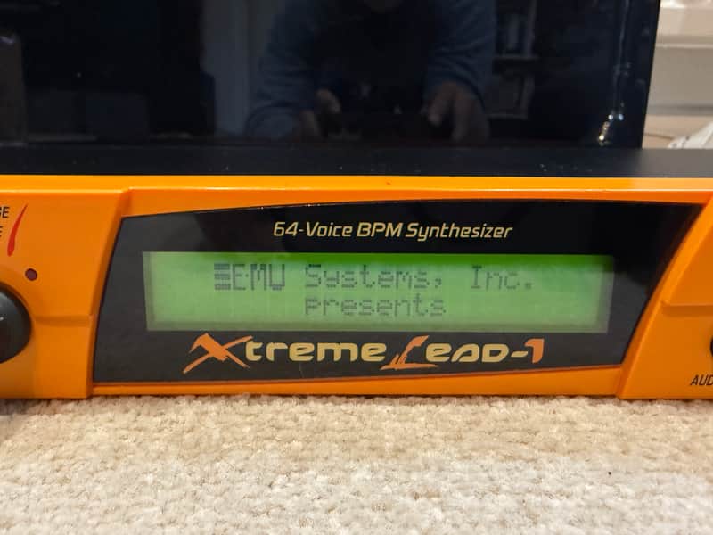 E-MU Systems Xtreme Lead-1 64-Voice Live Mixing EDM Synthesizer 2000 - Orange image 1