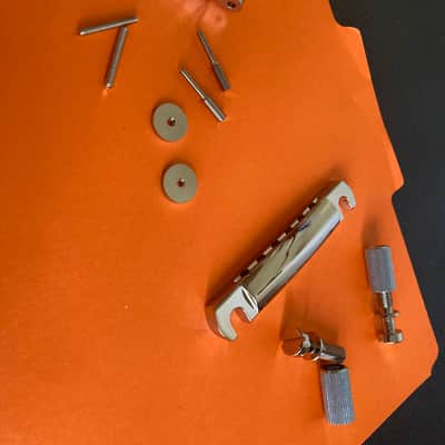 Gibson ABR-1 “Wired” Nickel Bridge and Aluminum Stop Bar Tailpiece Combo Current - Nickel Plated image 7