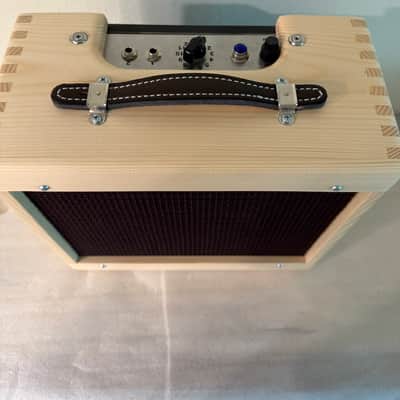 Custom Build w/ Solid Pine Cabinet 5F1 Champ Combo Amp 2024 - Natural pine image 3