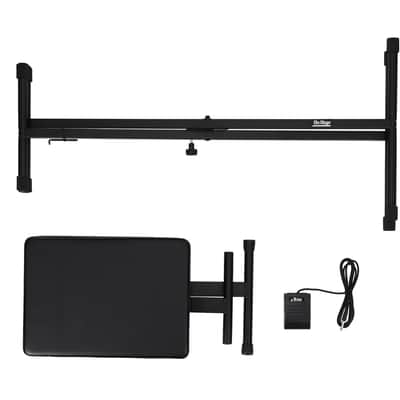 On-Stage KPK6520 CB X-Stand Adjustable Keyboard Stand+Padded Bench+Sustain Pedal image 9