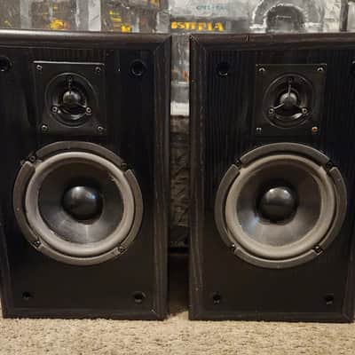 Rogers sound lab Vintage Roger Sound Labs (RSL) model VS-6 2 way bookshelf speakers. 80s  - Black wood image 3