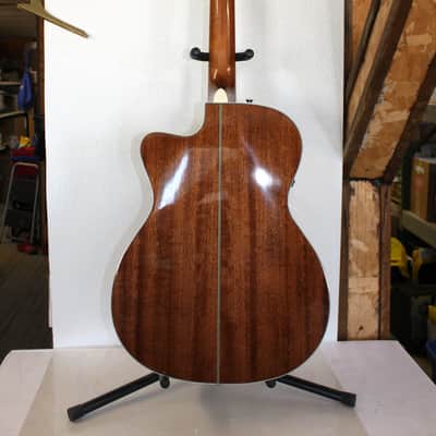 Fender Paramount PM-3C Triple-0 All-Mahogany Natural Acoustic Guitar with Case image 8