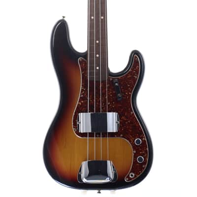 FENDER USA American Vintage '62 Precision Bass (Fretless mod) 3-Color Sunburst [V147080] (05/12) image 7