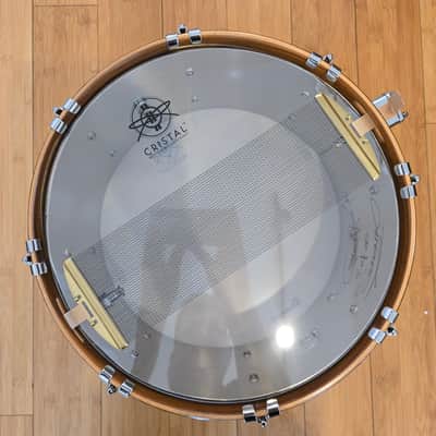 Snares - Dunnett Classic Drums 7x14 Stainless Steel w/Hybrid MetalWood Acacia Hoops image 7