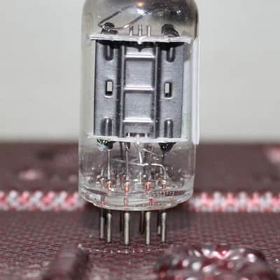 WESTINGHOUSE 12AX7 ECC83 LONG BLACK PLATE D GETTER VINTAGE 1950'S image 2