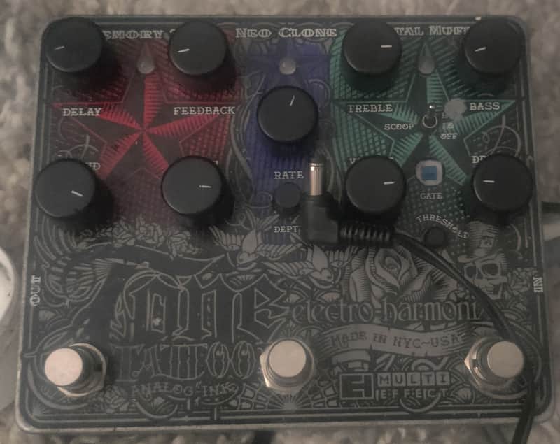 Electro-Harmonix Tone Tattoo Multi-Effect Pedal 2012 - Present - Black / Gray image 1