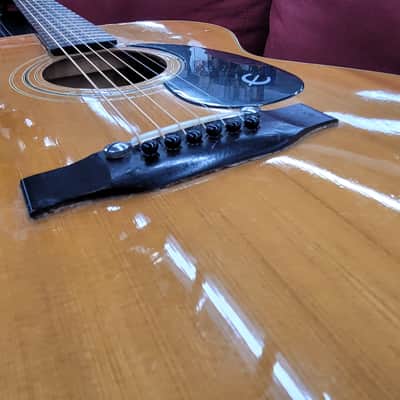 Epiphone FT-130 Caballero 1970s with Chipboard Case- Natural image 9