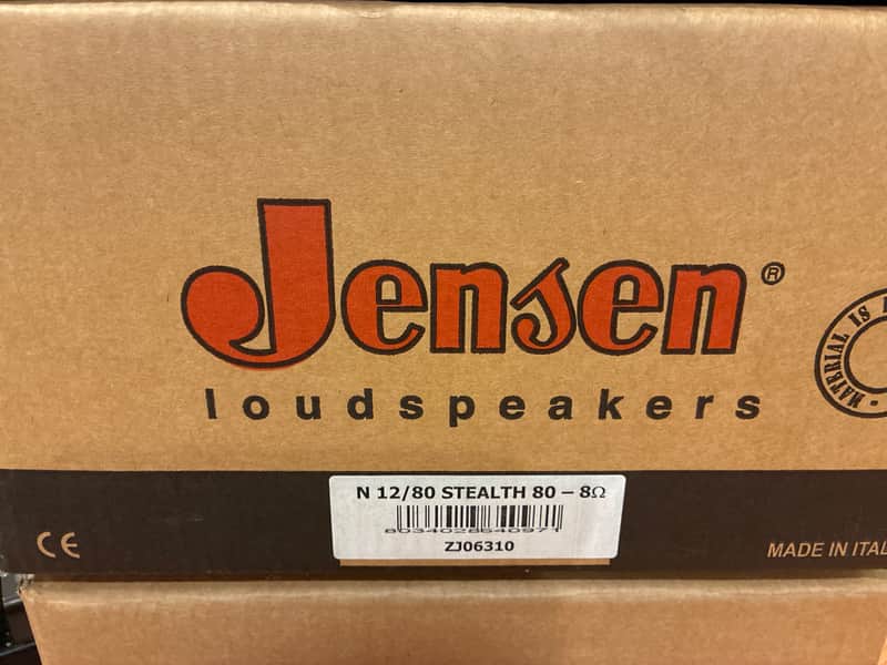 Jensen STEALTH 12"/80watts 2010s-2020s - Black 8 Ohm image 1