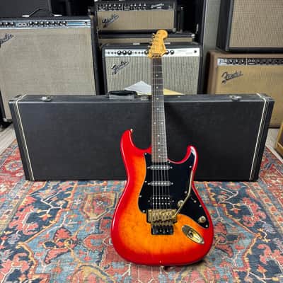 1989 Fender Pro Feel Stratocaster Model STR-75 w/Floyd Rose MIJ Fujigen w/Hard Case image 4