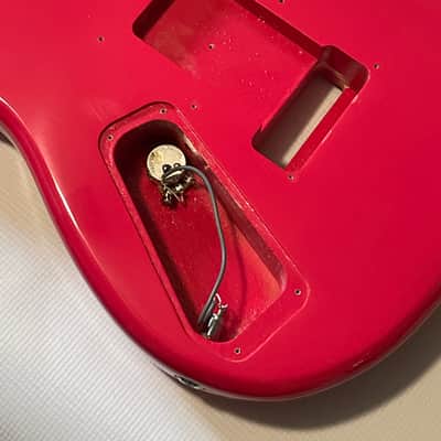 2021 Indonesia Kramer Baretta Special Ruby Red Mahogany Guitar Body 6 Post Tremolo image 10