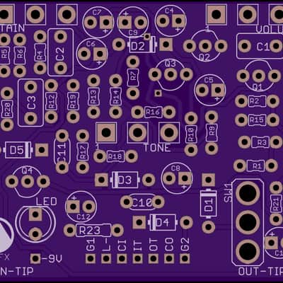 Foxxy PCB - Build your own Foxx Tone Machine (Octave Fuzz) Pedal! image 1