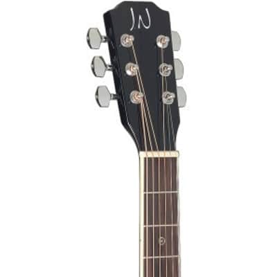JN Guitars BES-A BK Bessie Series Acoustic Auditorium, Solid Spruce Top, Black Bild 3