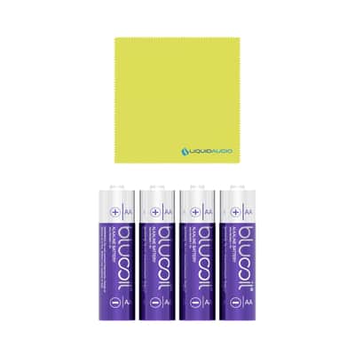Mint Liquid Audio Sennheiser XSW-D Instrument Base Set Wireless System w/ 4-Pack Blucoil AA Batteries Polishing Cloth image 6