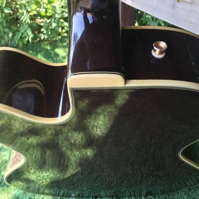 Condor hollowbody guitar made in japan 70's /80's Moss Green with Gold Hardware image 19