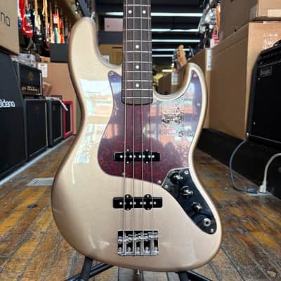 Fender American Professional Classic Jazz Bass Faded Firemist Gold w/Padded Gig Bag image 1