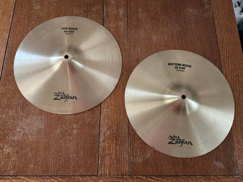 Zildjian 14" A Series Rock Hi-Hat Cymbal 1995 - Traditional image 1