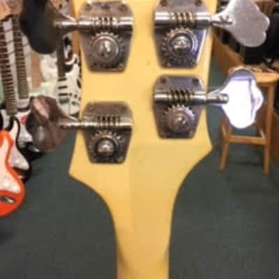 Custom built Rickenbacker 4001 Left-Handed 1975 White with White binding image 10