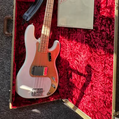 2016 Fender American Vintage '58 Precision Bass AVRI White Blonde image 11