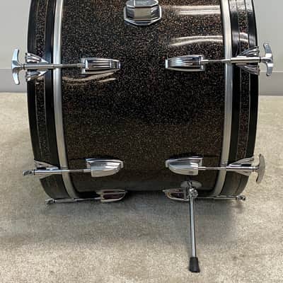 Ludwig 12x18"/8x12"/14x14"Jazzette w/ 5x14" Jazz Fest - Finest known. VIDEO. Rare Black Galaxy image 8
