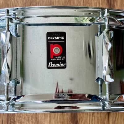 Premier - Olympic Snare, 14" x 6.5" Chrome, Metal, 8-lug image 7