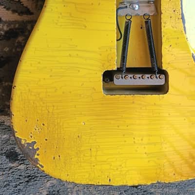 Friedman USA Custom Shop Vintage S Strat Guitar in Yellow & Black Leopard with extras image 17