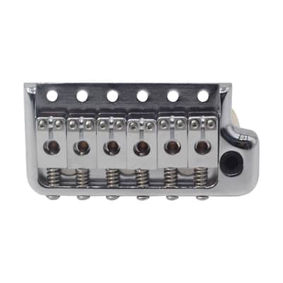 Brio 52.5mm Full Solid Brass 6-Screws PRS-Style Knife Edge Tremolo Bridge Chrome image 1