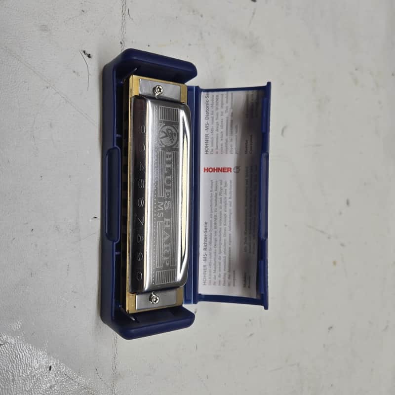 Hohner 532BX-C MS Series Modular Blues Harp Harmonica - Key of C 2010s - Silver image 1
