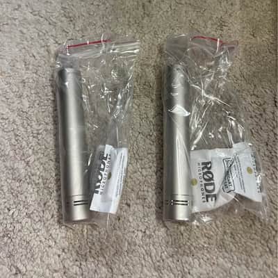 Rode NT5 Matched Pair Compact Condenser Microphones, Drum Overhead Mics, with K&M 23550 Microphone Bar image 2