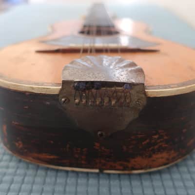 Vintage Pre War Survivor 1890s Lyon & Healy Regal Columbus Mandolinetto Guitar Shaped Mandolin Mando Rare image 10