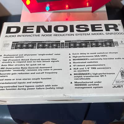 Behringer Denoiser SNR2000 2-Channel Audio Interactive Noise Reduction System 2000s - Black / Silver image 8