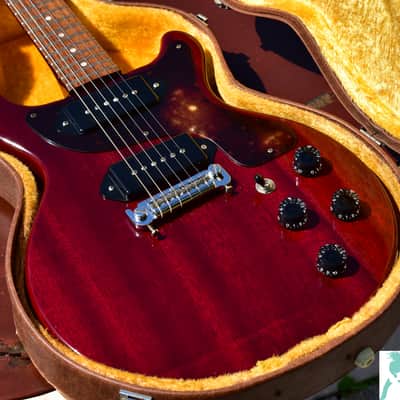 70's Univox TV-2R Limited Edition Lawsuit Open Book Headstock LP Special Double Cut image 1