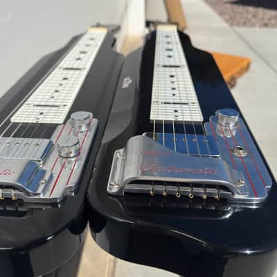 Gretsch 6148-L Console Double Neck Steel Guitar 1952 era - Black laquer image 1
