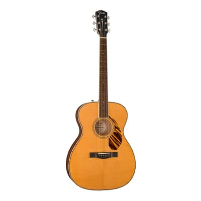 Fender PO-220E Orchestra 6-String Ovangkol Fingerboard Acoustic Guitar (Natural) image 2