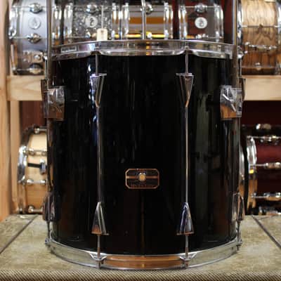 1980s Tama 16x16 Artstar Floor Tom in Jet Black image 2