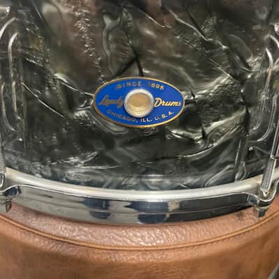 Leedy Shelly Mann Broadway Snare Drum Early 60s - Black Diamond Pearl image 3