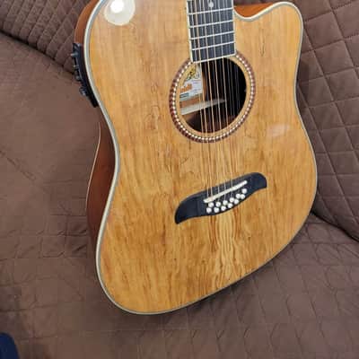 Oscar Schmidt OD312CESM Dreadnought Cutaway Style Mahogany Neck 12-String Acoustic-Electric Guitar image 9