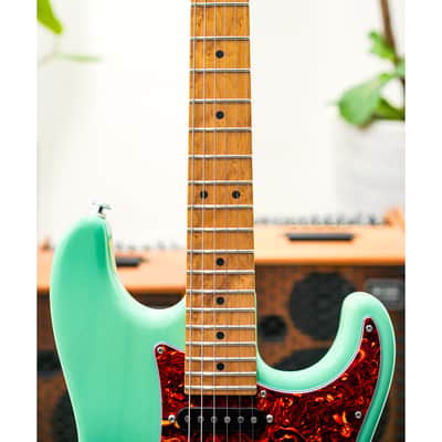 Suhr Classic S Paulownia Limited Edition - Trans Seafoam Green w/3A Roasted Birdseye Maple Neck image 3