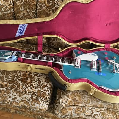 Gretsch Custom Shop Stephen Stern Masterbuilt '57 Duo Jet G6128-CS NOS Regal Turquoise 2022 - Nos Nitro image 10