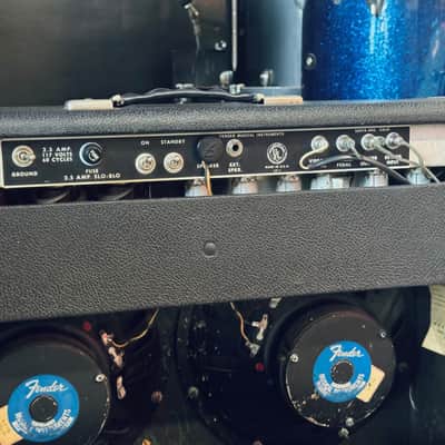 Fender Twin Reverb "Drip Edge" 2-Channel 100-Watt 2x12" Guitar Combo 1968 - 1969 Silverface image 5